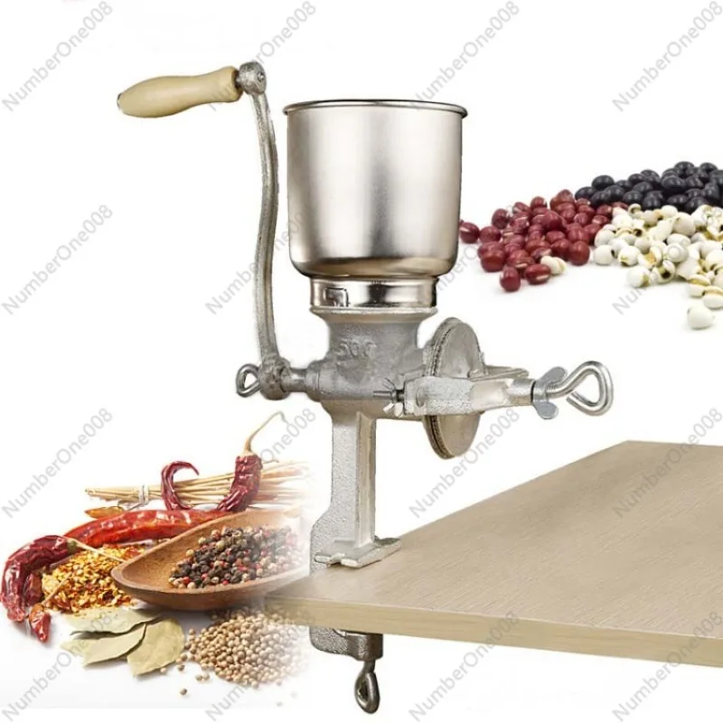 

Portable Home Grain Grinder Corn Manual Wheat Grinder Big Hopper Commercial Stainless Steel Manual Grinding Miller