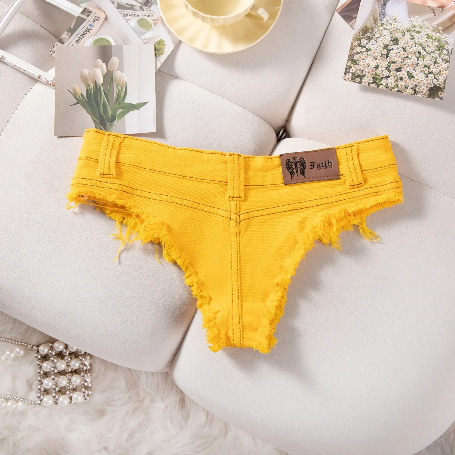 

New High Rise Distressed Stretchy Spice Girls Low Waist Ripped Hole Jeans Denim Shorts Y2k Super Shorts Jean