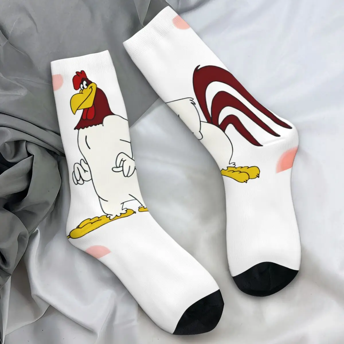 Rooster Stockings cartoon Graphic Funny Socks Autumn Anti Bacterial Socks Men's Outdoor Medium Soft Socks