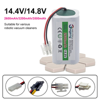 14.8V 3500mAh cleaning vacuum cleaner battery for For XIAOMI MIJIA G1/ILIFE A4/Proscenic/Polaris/Summer/Sencor SRV/Conga/Phicomm