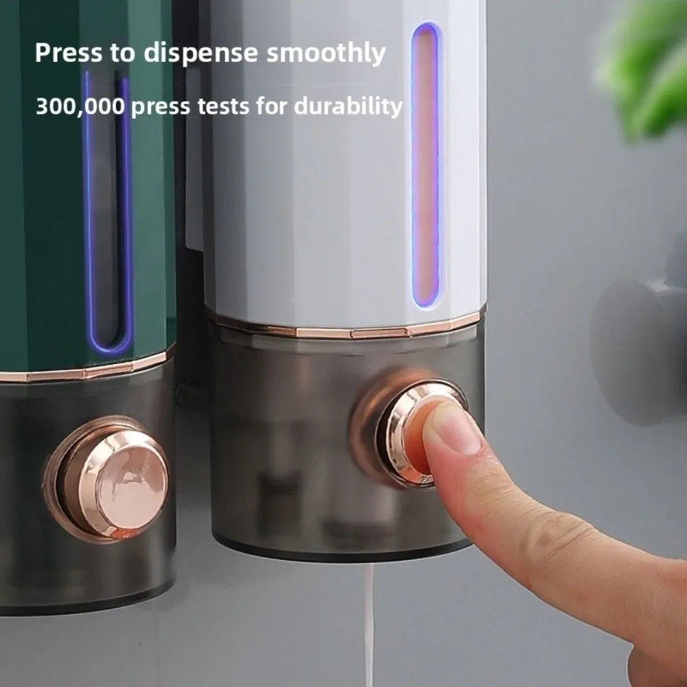 

Настенный дозатор мыла без перфорации, пластиковый дозатор геля для душа 450 мл, бесконтактный легкий роскошный держатель для дезинфицирующего средства для рук