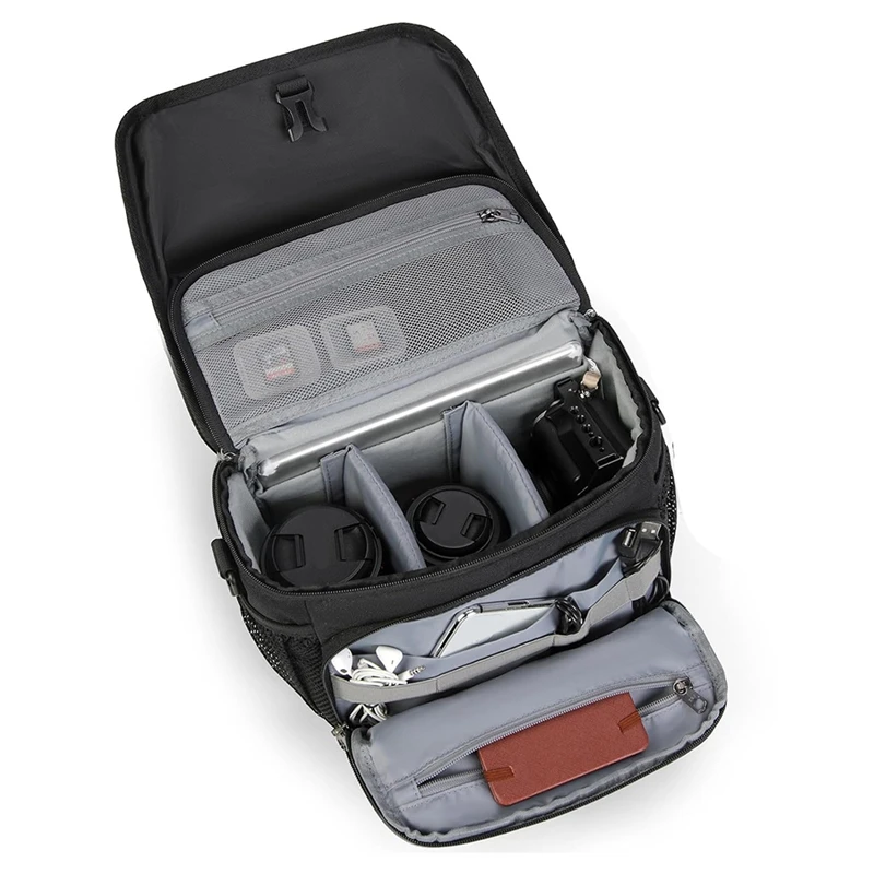 Tas penyimpanan kamera SLR, tas bahu kamera SLR, tas penyimpanan kurir berdiri sendiri, tas anti air ringan