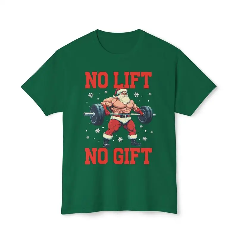 

Рождественская футболка Santa No Lift No Gift