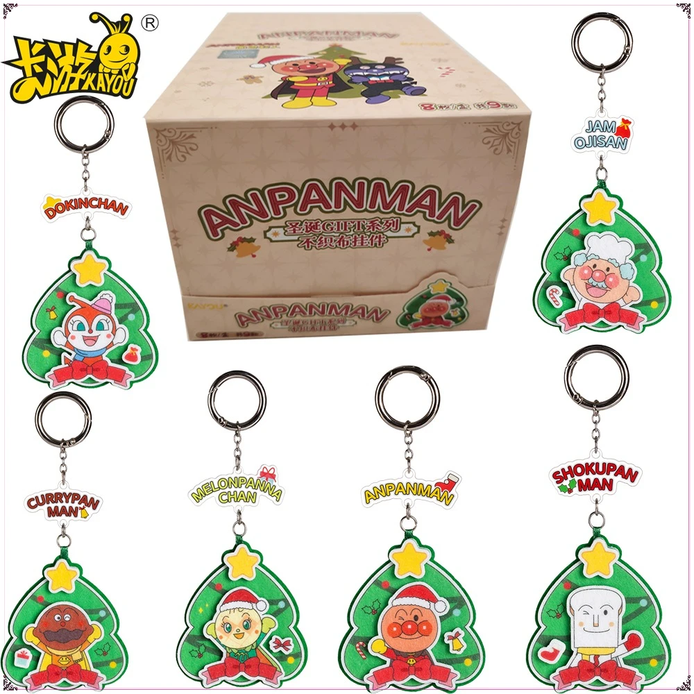 

Original KAYOU Anpanman Non-woven Fabric Pendant Cartoon Anime Peripheral Character Christmas Model Accessories Boys Girls Gifts