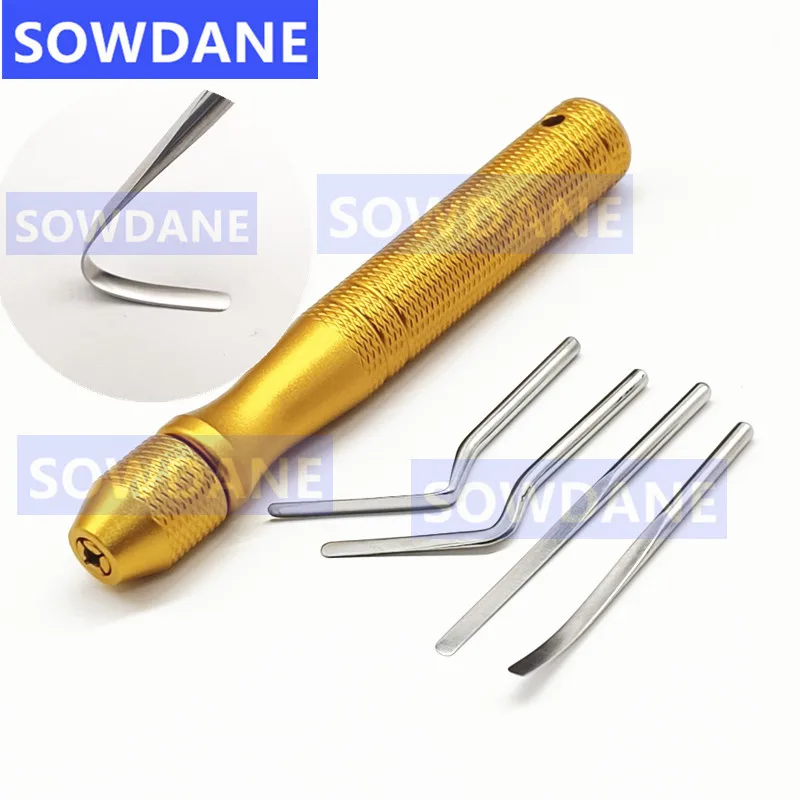 Replaceable Dental Flex Periotome Power Teeth Extraction Set Tooth Extractor Titanium Tip Flexible Dental Periodontal Tool