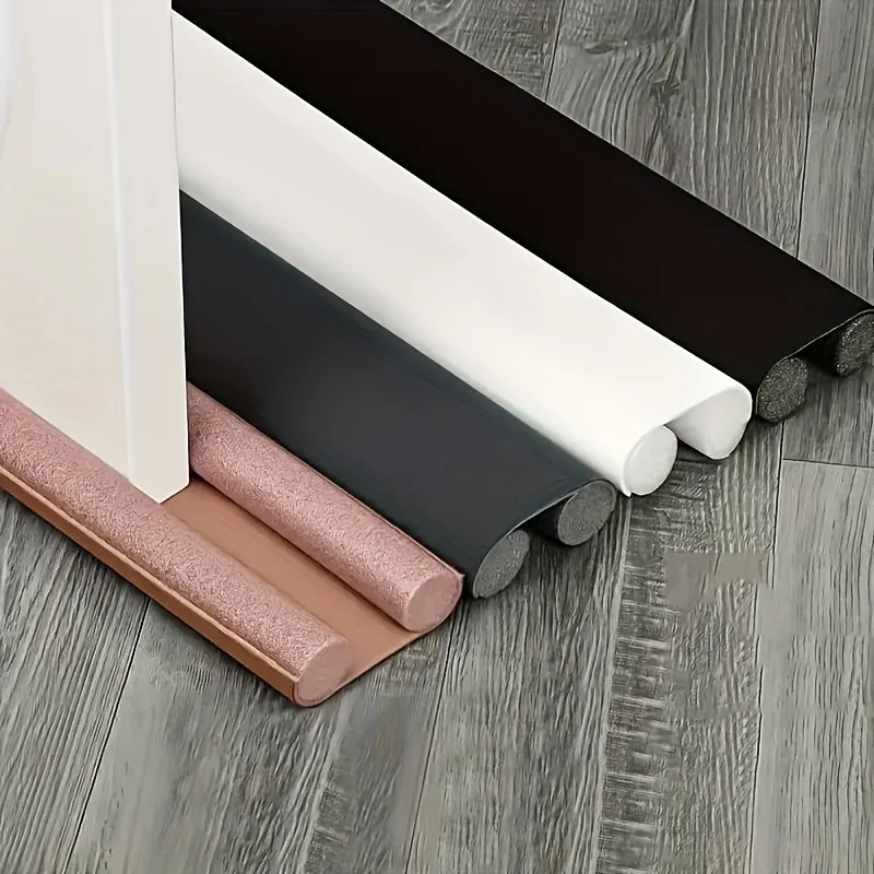 1 Stück einfache Installation unter der Tür Zugluftstopper – Schaumstoff-Streifenblock, Schallschutz, Türpassung, mattes Finish, für Zuhause, Büro
