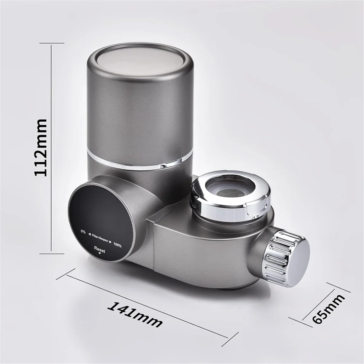 Filtro de agua para grifo, purificador de agua con pantalla LED para fregadero, sistema de filtración de agua para grifo de montaje en grifo para cocina