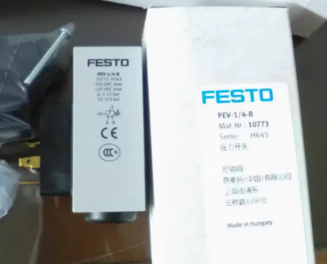 

New original FESTO Pressure switch PEV-1/4-B 10773