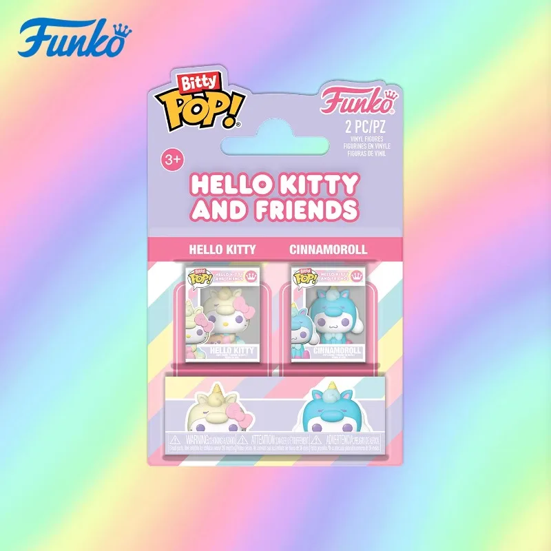

Подлинное издание FUNKO POP 《Sanrio Hello Kitty & Cinnamoroll, 2 упаковки》Action Desktop Decoration, модель игрушки, Коллекционная модель