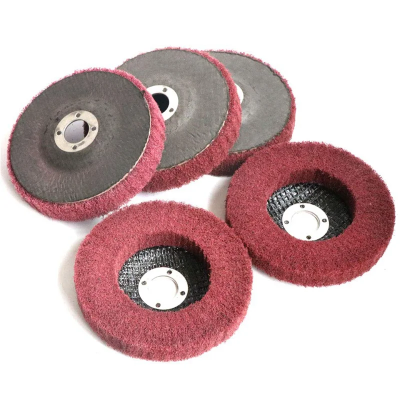 

A63K-20Pcs 4 Inch Nylon Fiber Flap Disc Polishing Grinding Wheel,Scouring Pad Buffing Wheel For Angle Grinder