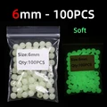 6 mm 100 piezas blancas