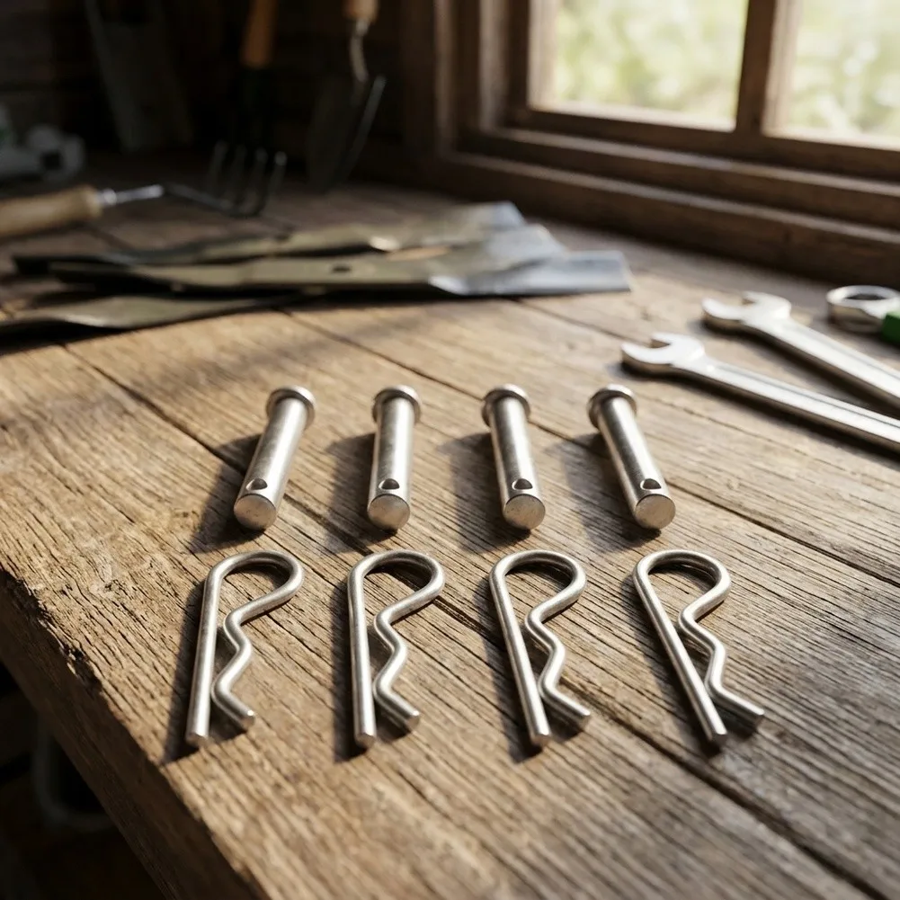 Clevis Pin and Hairpin Clip Kit 532132673 532003146 for Replacement in Power Transmission and Control Linkage Systems
