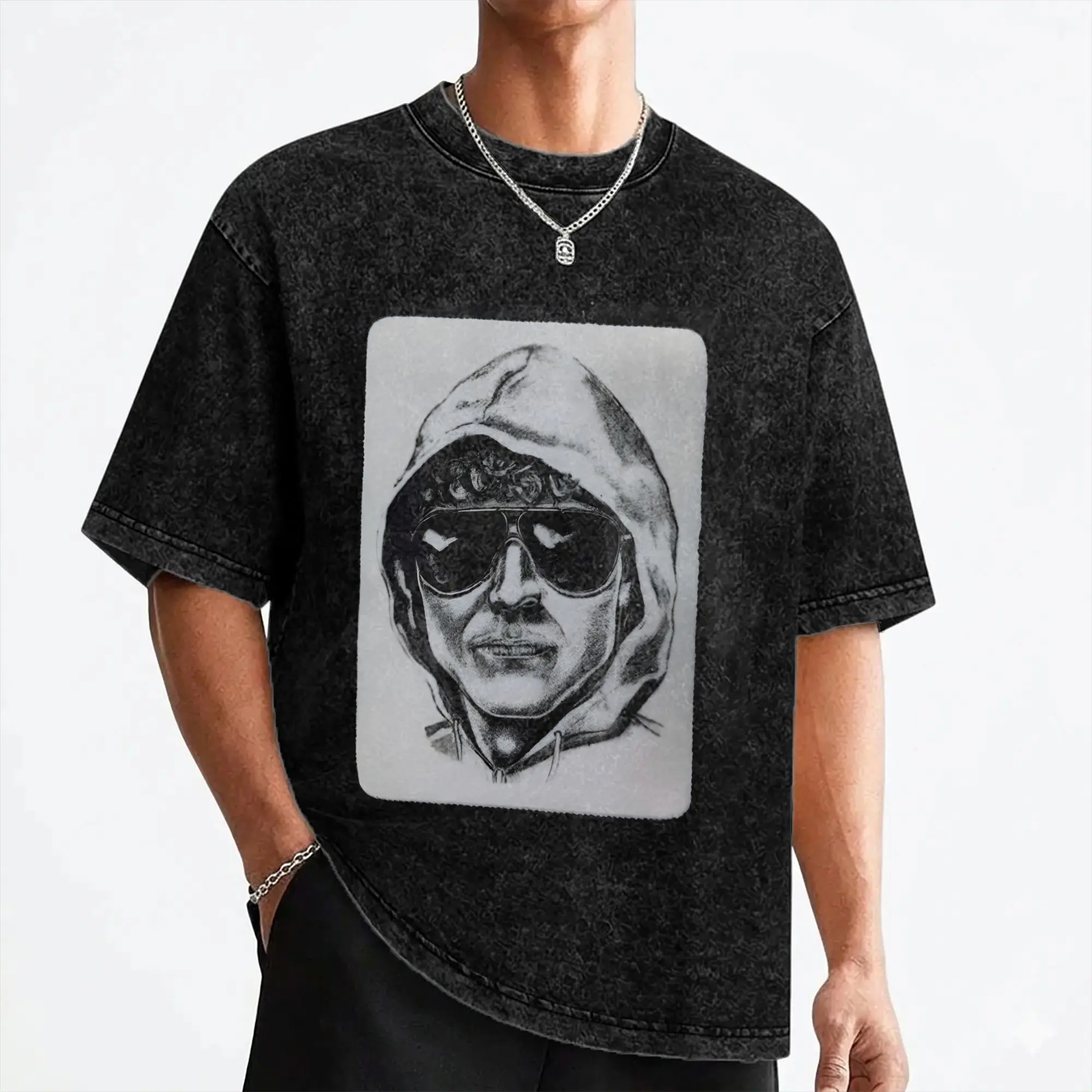 The Unabomber Ted Kaczynski T Shirt Washed Short Sleeve Harajuku T-Shirts  Vintage Men Women Streetwear Graphic Tees
