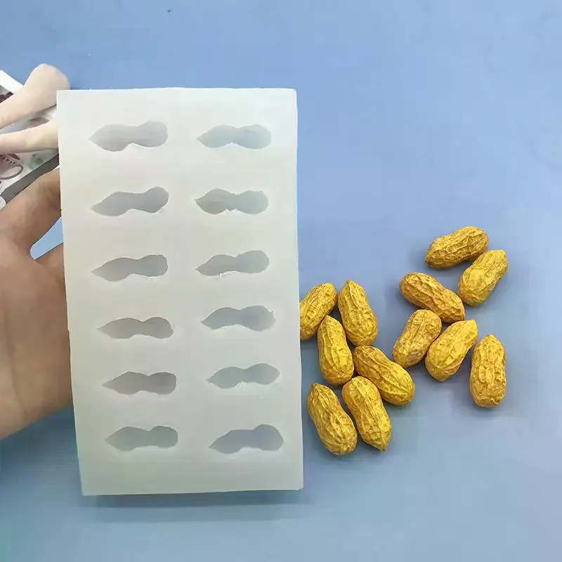 2/8/12-Cavity Peanut Design Food Grade French Mousse Cake Mould Silicone Chocolate Mold Kitchen Dessert Bakeware Pastry Tools