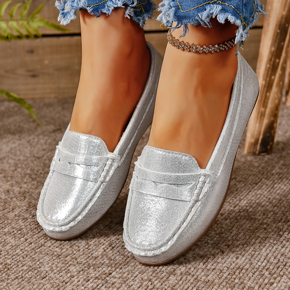 New Flats Shallow Loafers Women Walking Casual Shoes Designer Summer Comfort Soft Sole Shoes Brand Office Zapatillas De Mujer