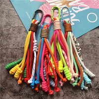 Motorcycle Accessories Contrasting Colors Keychain for Car Keys Accessories Handwoven Bag Charms for Handbags Gifts for Couples