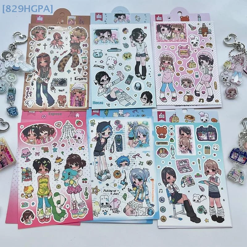 【HGPA】1 Arkusz Millennium Anime Story Naklejki do Dekoracji Telefonu DIY Kawaii Postacie Scrapbooking Naklejki Dekoracyjne Artykuły Papiernicze