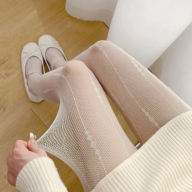 القوطية النساء لوليتا طماق جوفاء خارج شبكة الرجعية الفتيات جوارب اليابانية القاع جوارب طويلة من الدانتيل الأزهار الروطان الجوارب السوداء #2