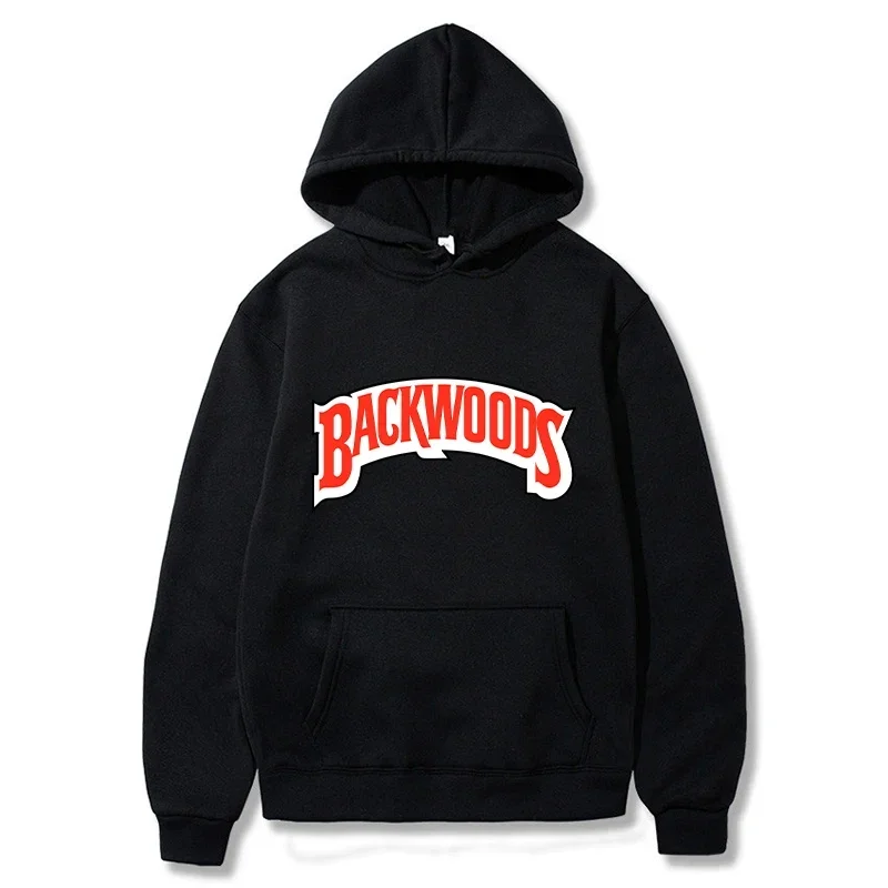 

Backwoods Hoodies Men Fashion Letter Graphic Printed Sweatshirts Women Casual Harajuku Streetwear Hooded Pullover Sportwear