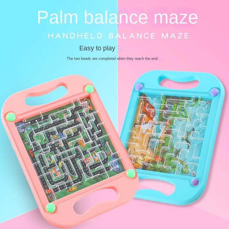 Palm Balance Ball Maze Puzzle Toy Pupils Children Walking Ball Maze Puzzle Toy тетрис волк ловит яйца Zabawki dla dzieci