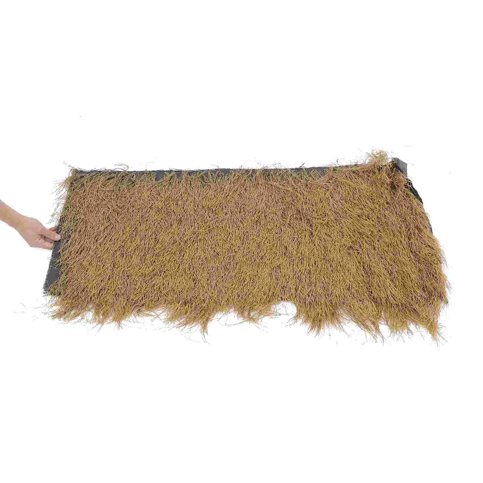 Fake Grass Thatched House Tiles Home Decoration Artificial Roof Tiki Skirting Blind