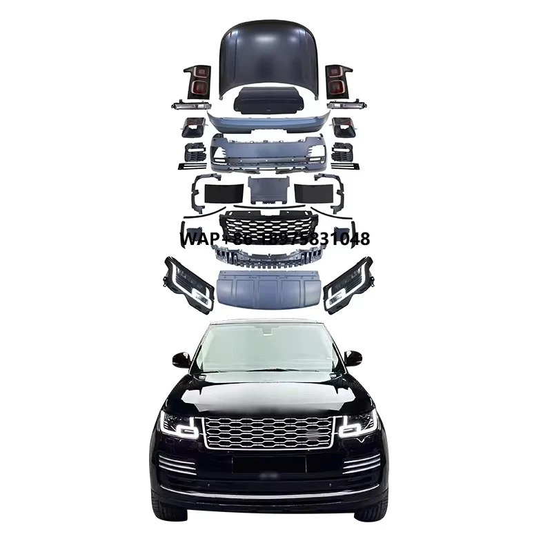 2013-2017 LED Headlights Upgrade 2018-2022 New Front Rear Bumpers Fog Light Compatible for Range Rover Executive