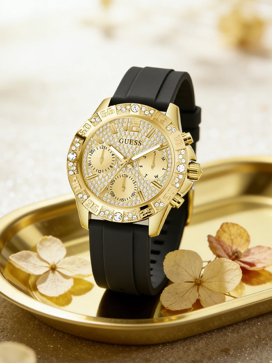 Reloj de Cuarzo de Lujo para Mujer GUESS GW0772L5, Resistente al Agua, de Acero Inoxidable con Cristal, Elegante Reloj de Pulsera para Dama, Relojes de Moda para Mujer