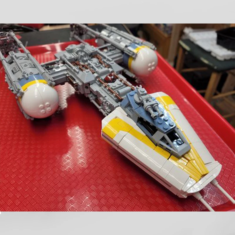 1478pcs MOC Space War Series Y Wing Bomber Militaire wapens Creatieve Expert Filmideeën Bouwsteen voor collectie