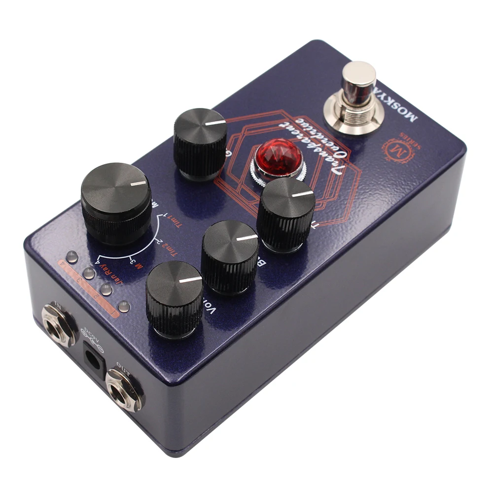 MOSKYAUDIO-Transparent Overdrive Effects Pedal, Clean Drive, True Bypass Function, Guitar Effects Processor Accessories, New