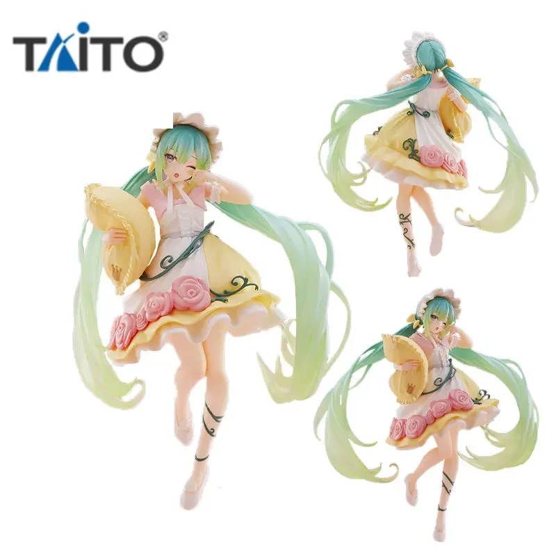 

Taito Подлинная сказочная красавица Спящая красавица Аниме фигурки Hatsune Miku Фигурки игрушки для детей подарок коллекционные модели украшения