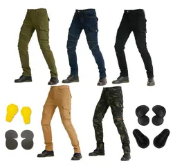 Logo PK719 B06 Four Seasons Riding Motorcycle Pants Classic Outdoor Riding moto Drop-resistant Pant With Hip Knee Gear