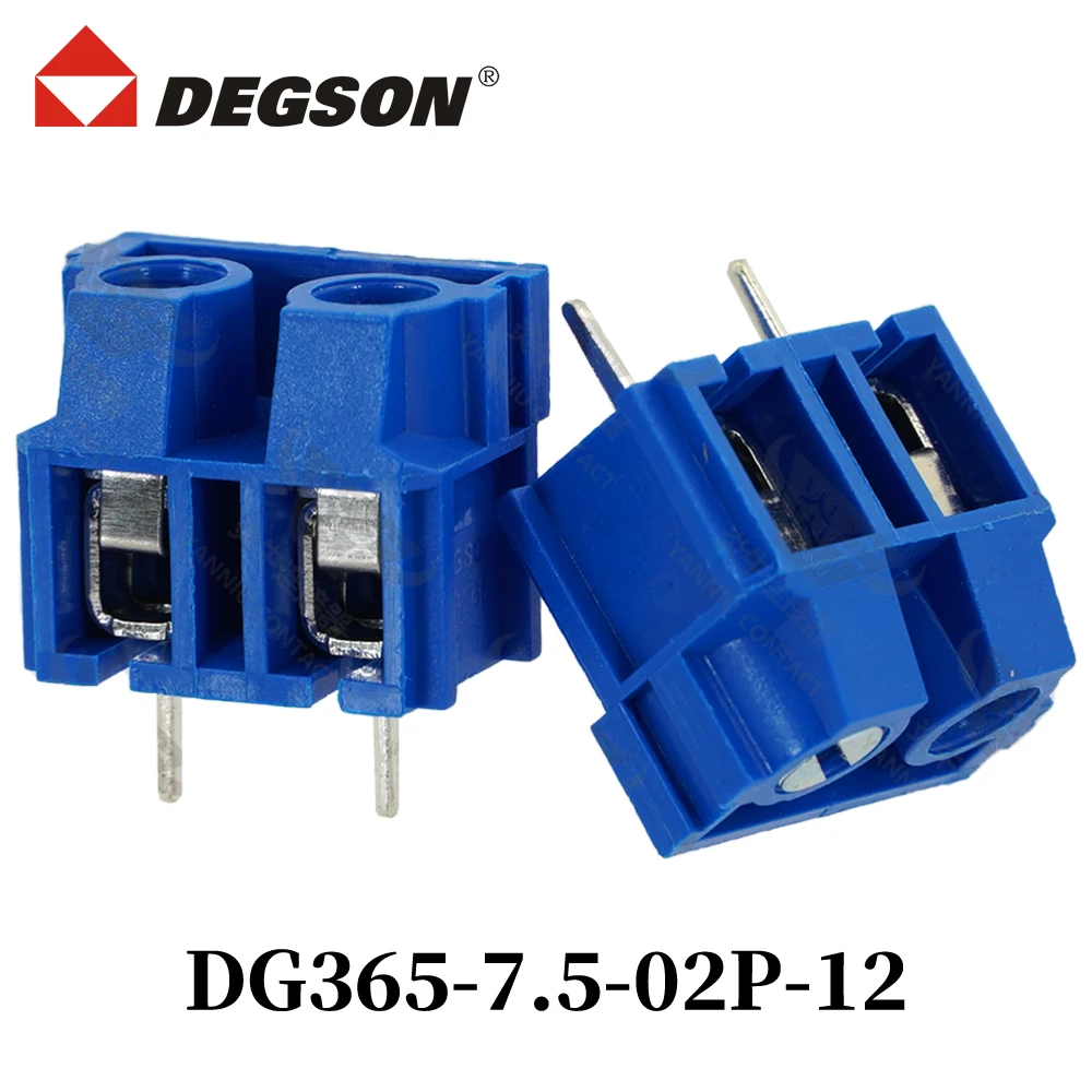 

10Pcs DEGSON DG365-7.5-04P-14-00ZH Screw Connector PCB Terminal Blocks KFDG365 2P-12P UL94V-0 Phoenix Contact 20A 450V
