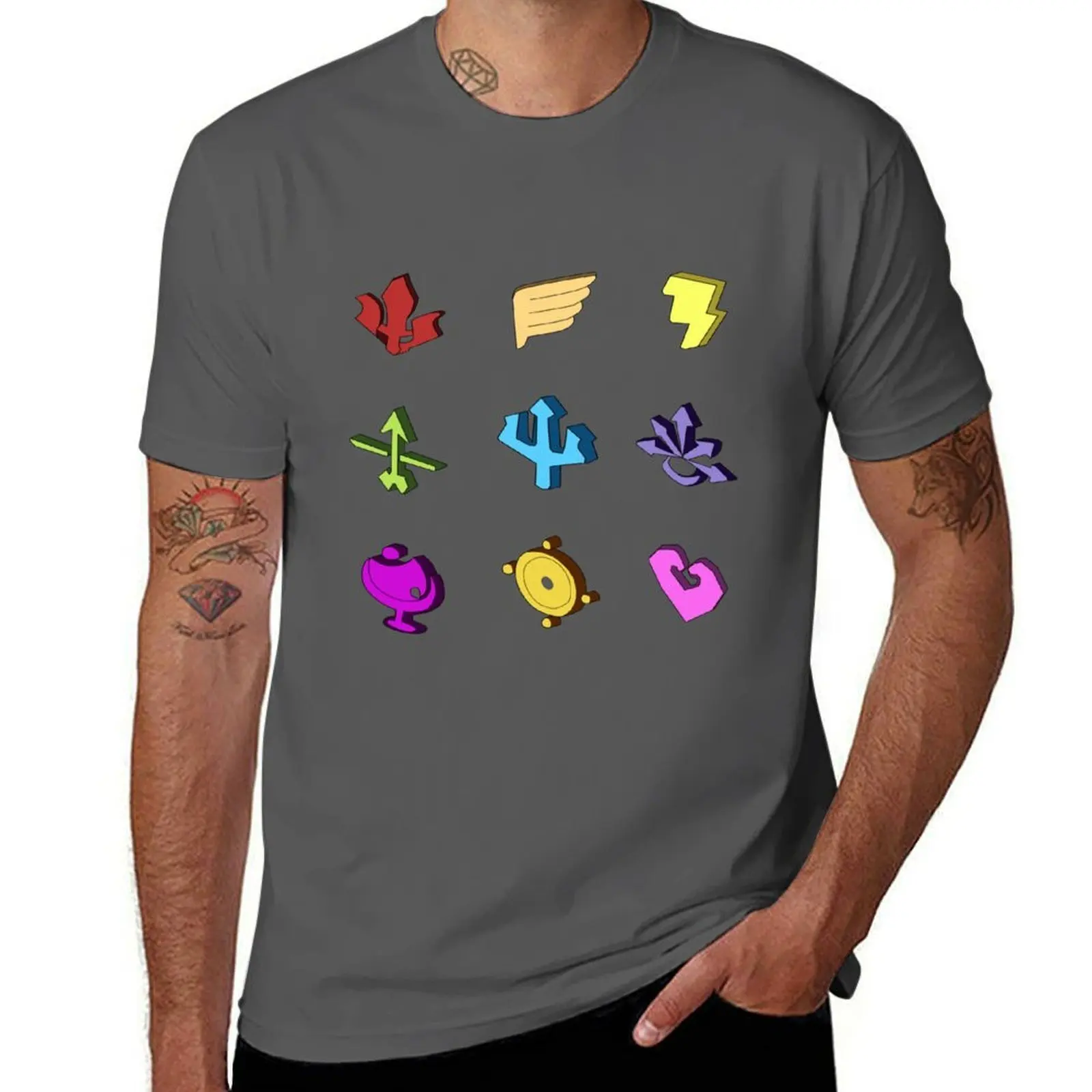 

Hades Game God Symbols T-Shirt man t shirts for men casual cotton tshirt 100% T-Shirt
