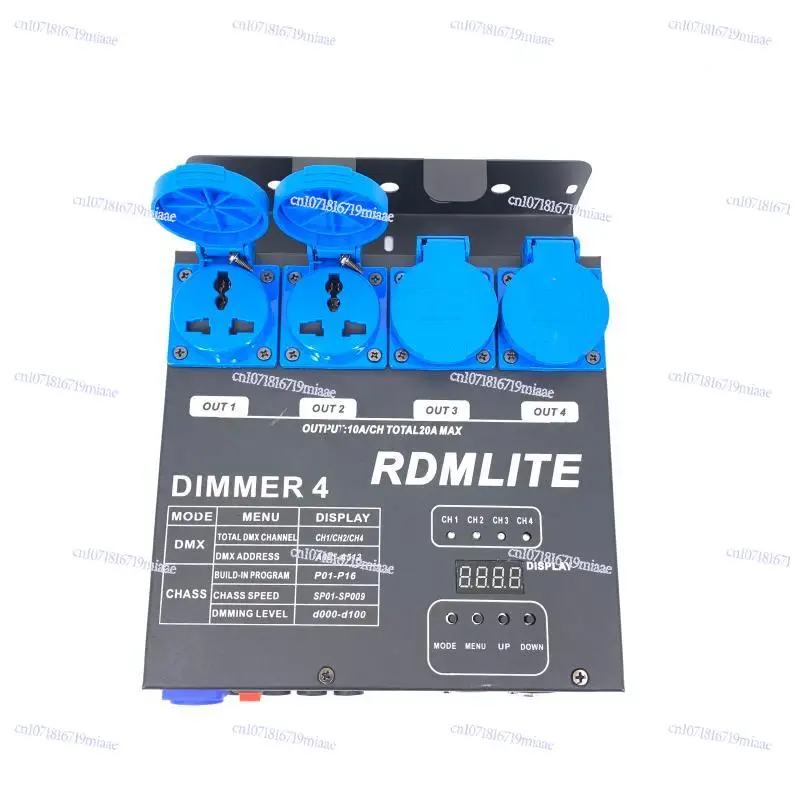 

4-Way Dimming Silicon Box Stage Wedding Banquet Hall Lighting 4-way Wall-mounted Mini LED Dimmer Digital Silicon Box
