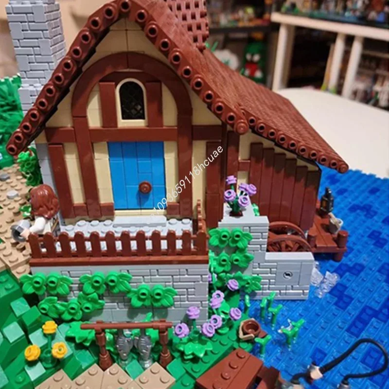 ตัวต่อ MOC โฮบิทัน ชุดที่ 4 จำนวน 4929 ชิ้น แบบจำลองสถาปัตยกรรม ของเล่น DIY ของขวัญคริสต์มาส ไอเดียสร้างสรรค์ ของเล่นตัวต่อ ของขวัญวันเกิดสำหรับเด็ก