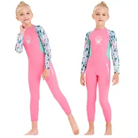 Traje de baño para niñas, traje de neopreno grueso y cálido de 2,5 MM, traje de buceo de manga larga para Surf, ropa de medusas, traje de baño para niñas para deportes acuáticos