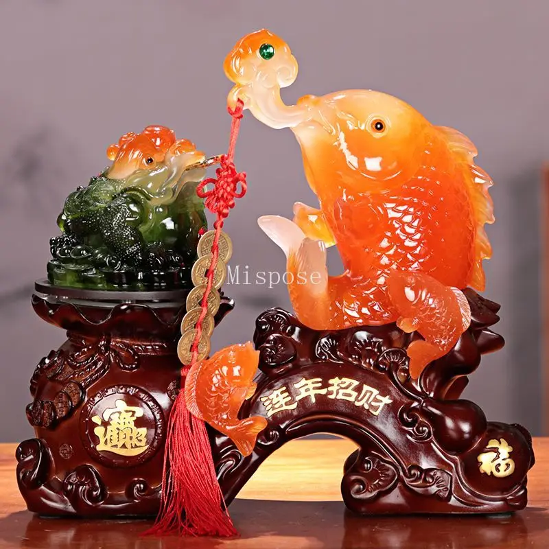 Feng Shui Golden Toad Cabbage Home Living Wine Decoration Golden Shop Opening Gift