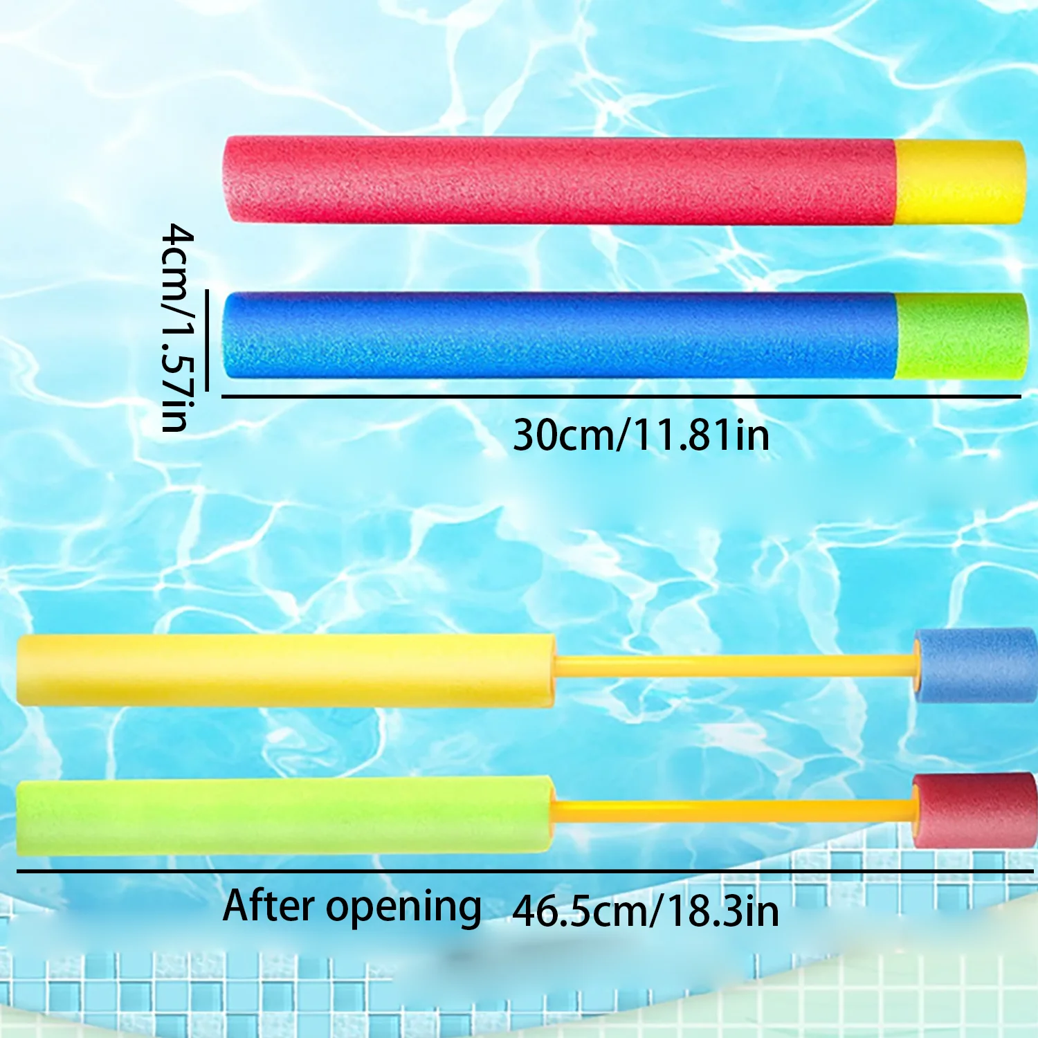 Beach water toy foam water gun water gun water gun pull type children EVA summer swimming pool bathroom parent-child interaction