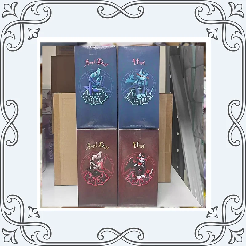 

in stock Genuine BANDAI BANPRESTO Hazbin Hotel Husk and Anthony PVC about12cm Anime Figure Model Toy Gift Desktop ornament