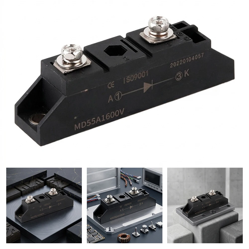 2PCS MD55A/MD110A-16 PV Diode Module, Reverse Polarity Protection, 400VAC/1000VDC For Solar Power Systems