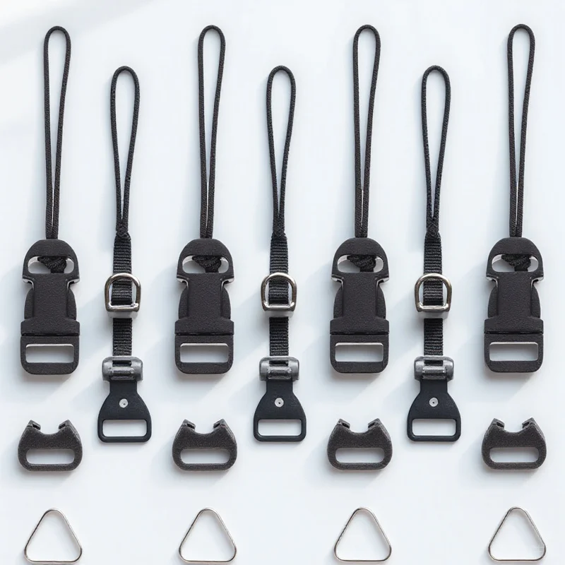 

8Pcs Quick Release Camera Strap Buckles Practical Qd System Clip Adapter for Neck Strap Camera Accessories Mini Qd Loop