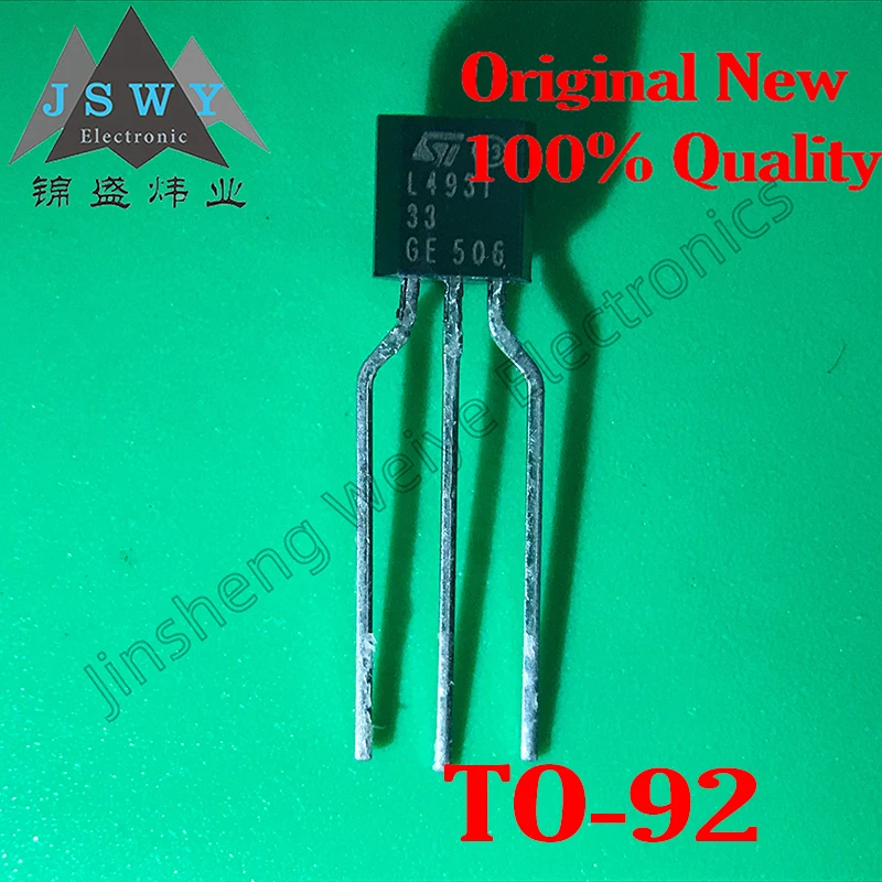 

(10/50pcs) L4931CZ33 TO-92 L493133 Low Dropout Voltage Regulator Chip/New Original Stock Electronics