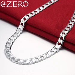 Special Offer 925 Sterling Silver Necklace for Men's 16/18/20/22/24 Inches Classic 8MM Chain Luxury Jewelry Wedding Gifts