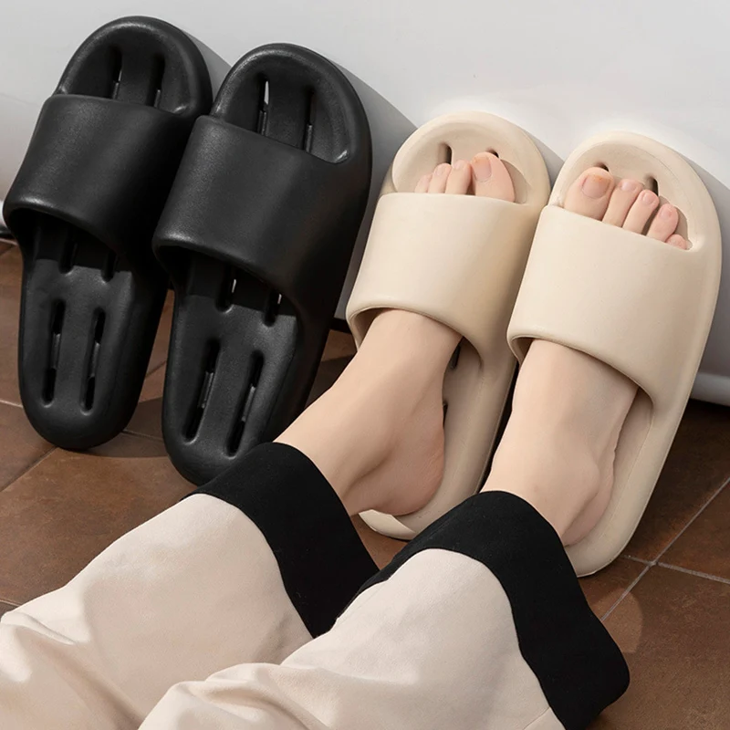 EVA Bathroom Mesh Slippers Indoor Non-slip and Deodorant Bath Leaking Slippers Couple Summer Quick Drying Shower Slippers 2025