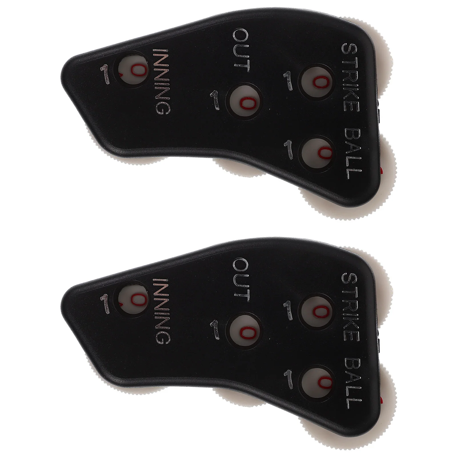 2 Pcs Outdoor Sports Baseball Scorer Counter Hit The Umpire Gear Clicker for