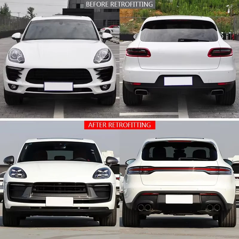 Restomod Body Kits2014-2018 Car Modification Upgrade 2024 GTS Front Bumper Rear Bumper Taillights LED Headlights Car Bodykit For