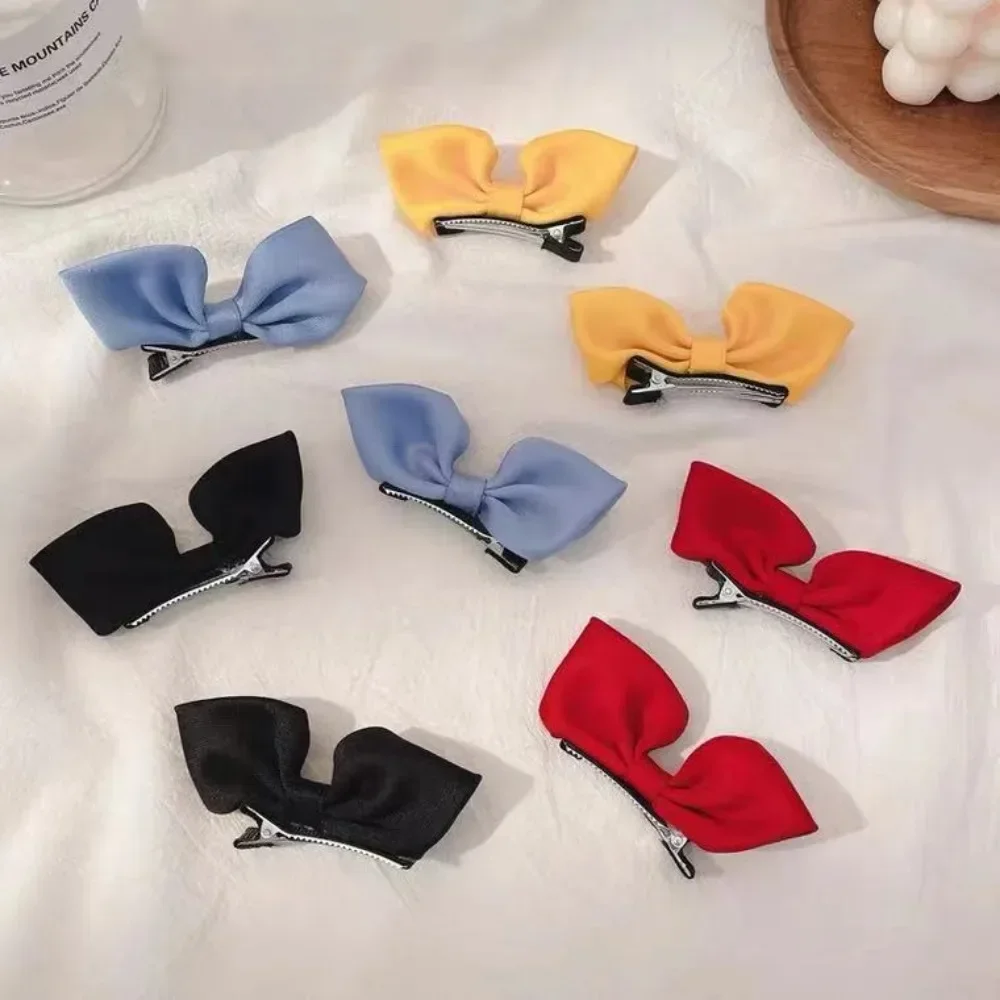 2 Pcs/Set Korean Children Bow Headdress Hair Clips Girls Cute Barrettes Card Issuance Side Hairpins Fashion Hair Accessories