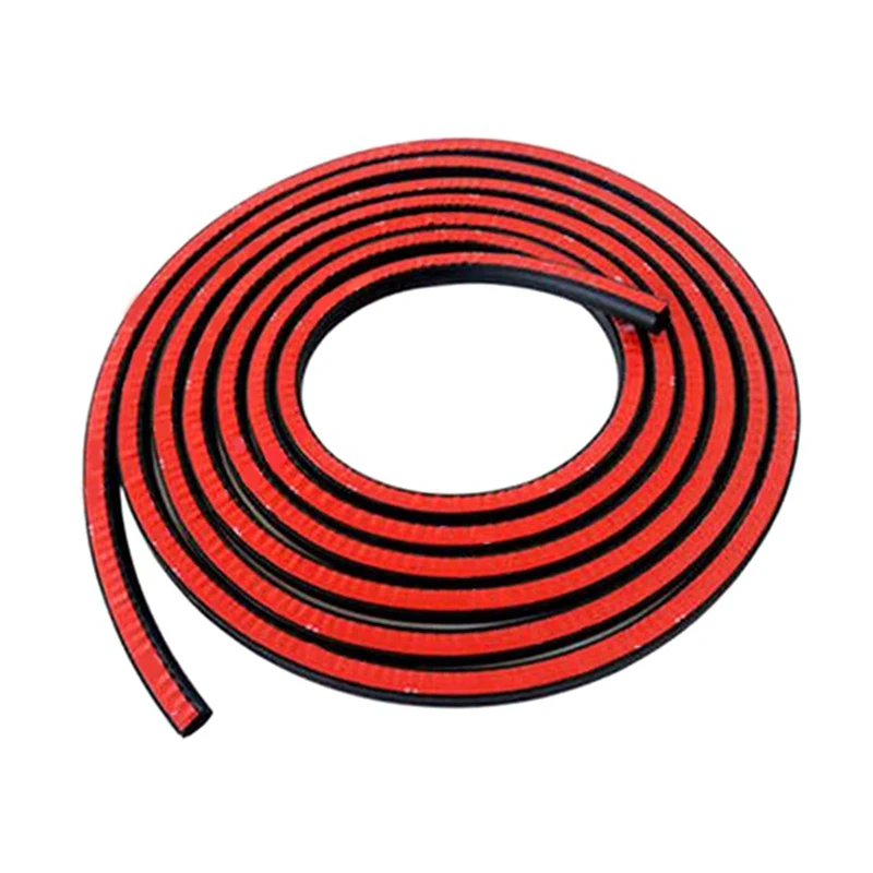 

4M D-Shape Car Rubber Seal Sound Insulation Car Door Sealing Strip Weather Strip For Engine Hood Car Boot