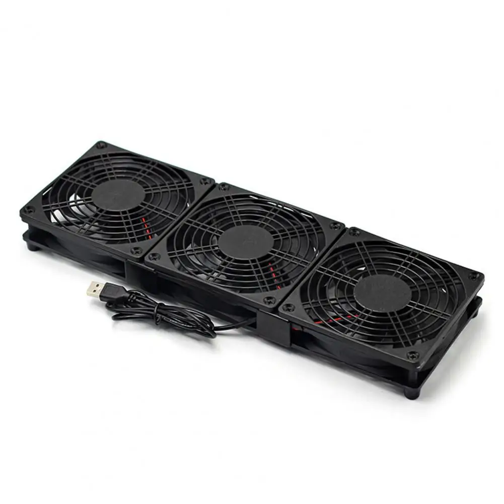 Big Airflow Router Fan, USB Router Fan, 360mm x 120mm, apto para Laptop, Host Case, Micro Computador, Eletrônica, Eficiente, 5V
