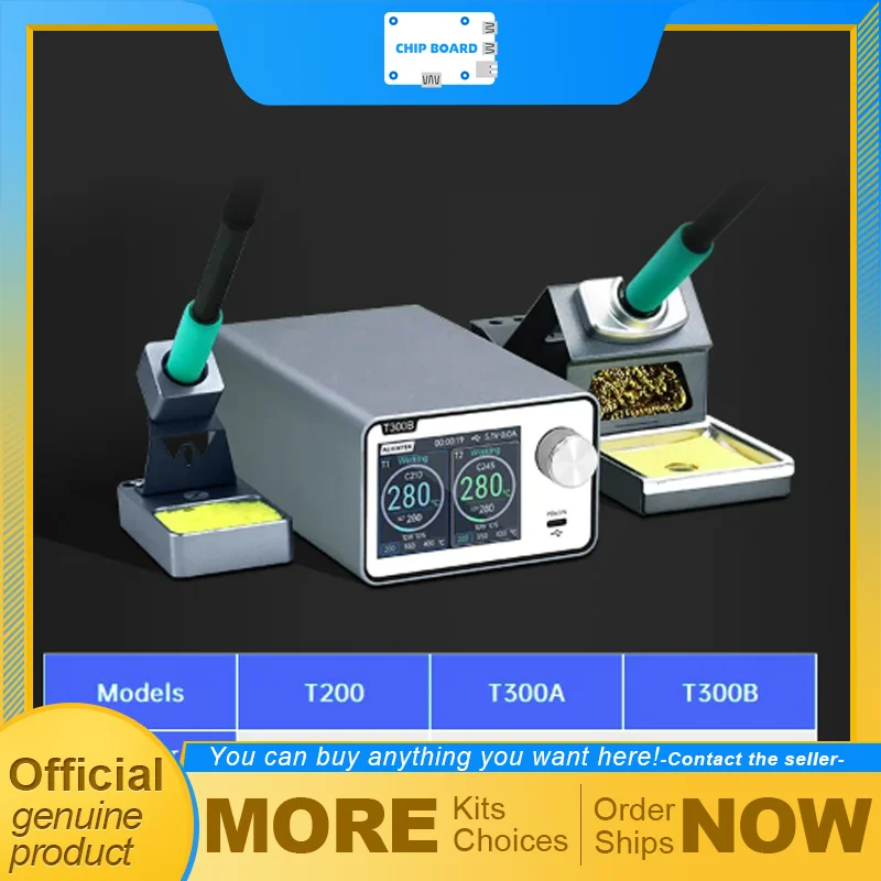 

ALIENTEK T300 Soldering Station - 160W, 80~500°C, Dual Rework, Supports T12/210/245/115 Handles